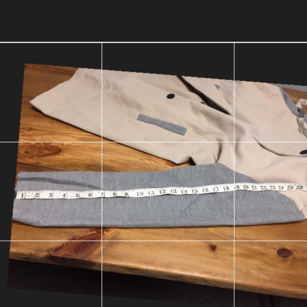 Gray beige jacket coat - Picture 7 of 7
